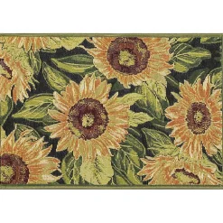 Kirklands Home Sunflower Blossoms Indoor/Outdoor Rug, 3x4