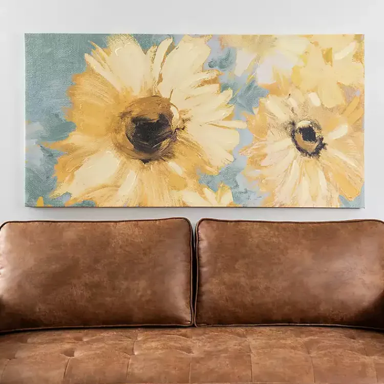 Kirklands Home Sunflower Escape Canvas Art Print, 60x30 in. Hot