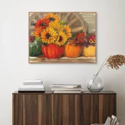 Fall>Kirklands Home Sunflower Still Life Framed Canvas Art Print