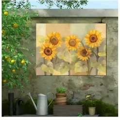 Kirklands Home Sunflower Sunshades Outdoor Canvas Art Print Hot