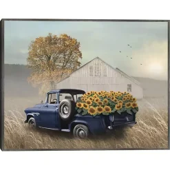 Fall>Kirklands Home Sunflower Truck Framed Canvas Art Print