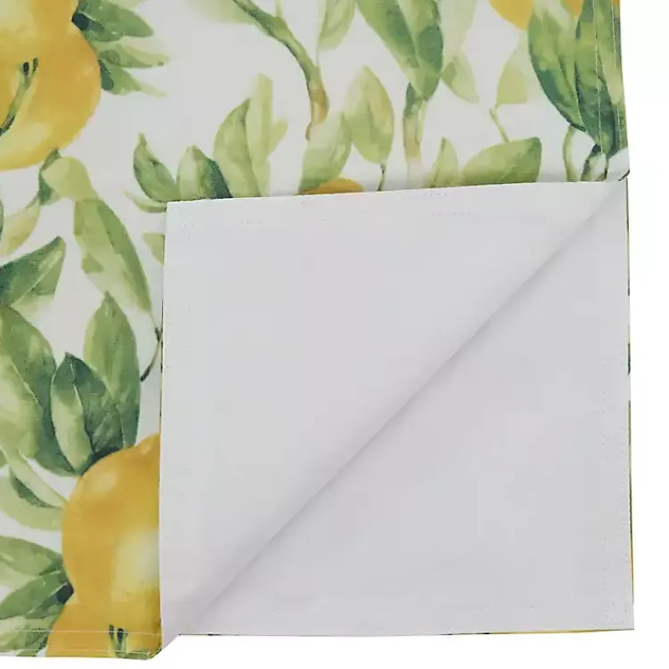 Kirklands Home Sunny Lemon Print Table Runner Best