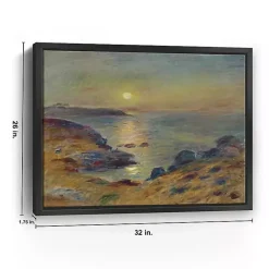 Kirklands Home Sunset in Douarnenez Framed Canvas Art Print Best