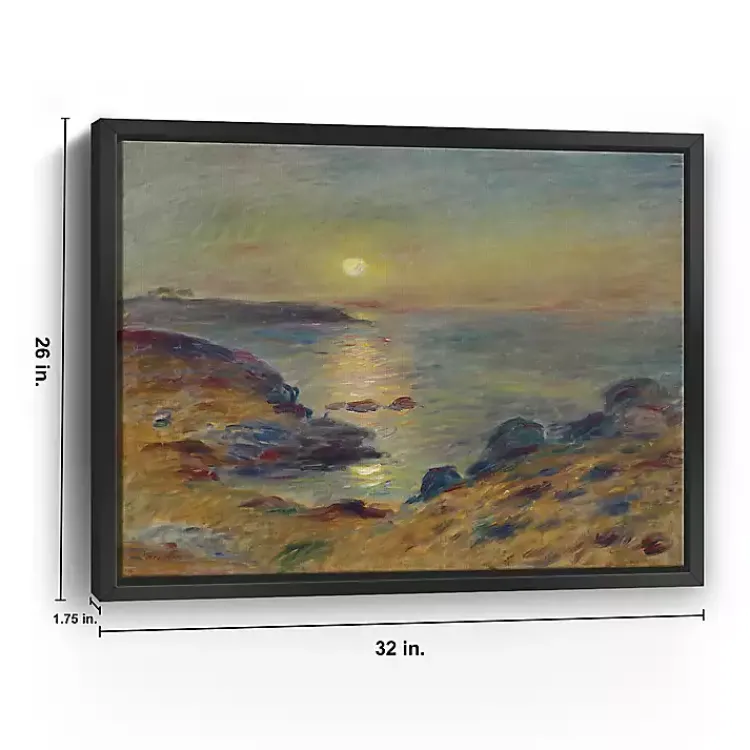 Kirklands Home Sunset in Douarnenez Framed Canvas Art Print Best