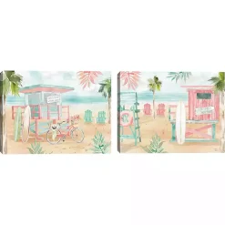 Kirklands Home Surfs Up Canvas Art Prints, Set 2 Online