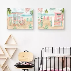 Kirklands Home Surfs Up Canvas Art Prints, Set 2 Online