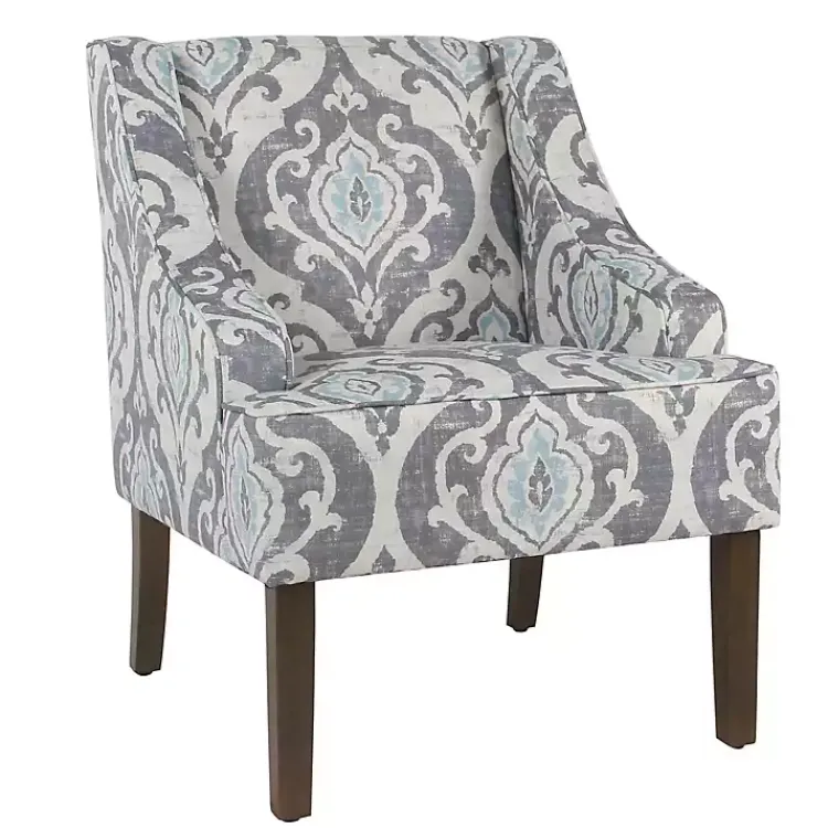 Kirklands Home Suri Blue Swoop Accent Chair Outlet