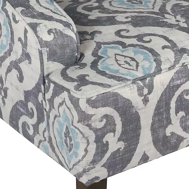 Kirklands Home Suri Blue Swoop Accent Chair Outlet