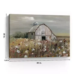 Kirklands Home Swatland Wildflower Barn Canvas Art Print Hot