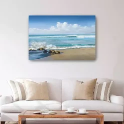 Kirklands Home Sweeping Blue Canvas Art Print, 48x32 in. Discount