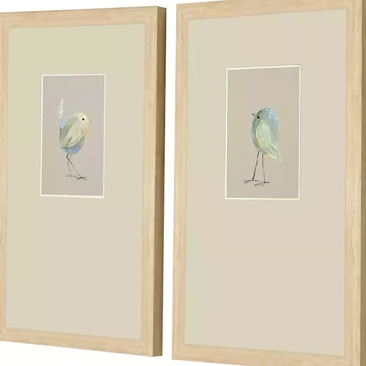Kirklands Home Sweet Chickadees Framed Art Prints, Set of 2 Green Sale