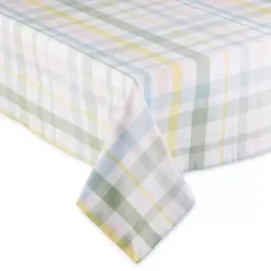 Kirklands Home Sweet Spring Plaid Tablecloth, 52 in. Multi