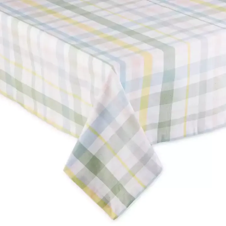 Kirklands Home Sweet Spring Plaid Tablecloth, 52 in. Multi