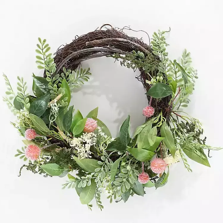 Wreaths>Kirklands Home Sweetgum and Mandarin Wreath
