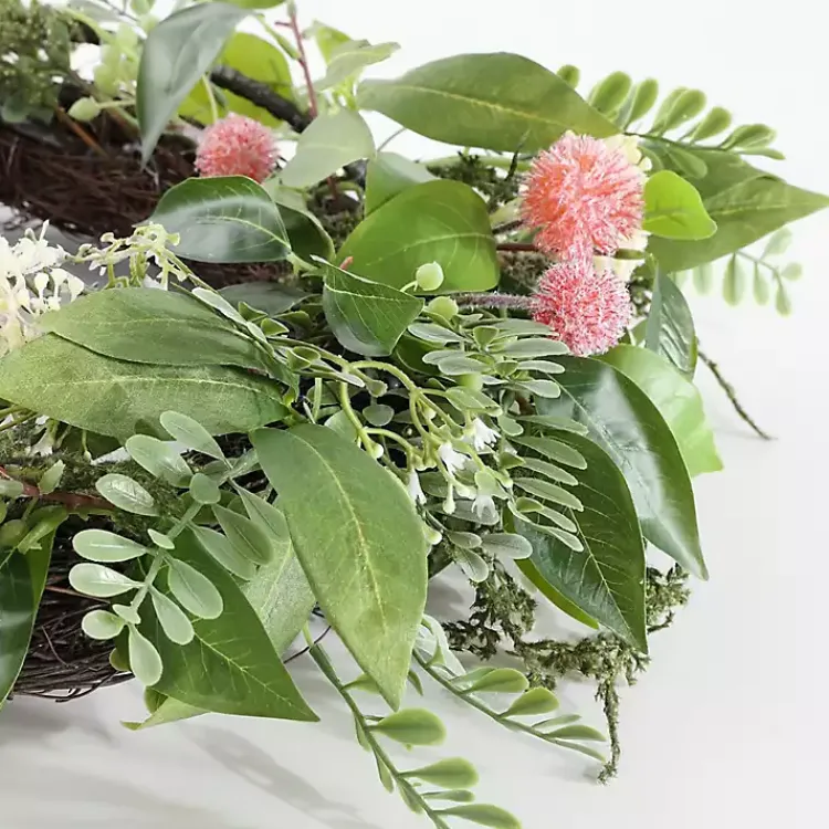 Wreaths>Kirklands Home Sweetgum and Mandarin Wreath