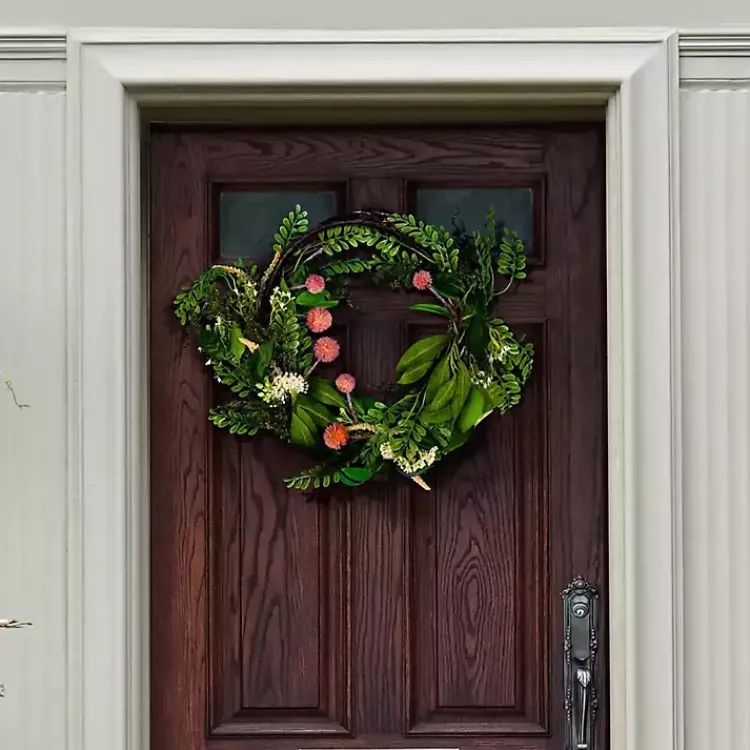 Wreaths>Kirklands Home Sweetgum and Mandarin Wreath