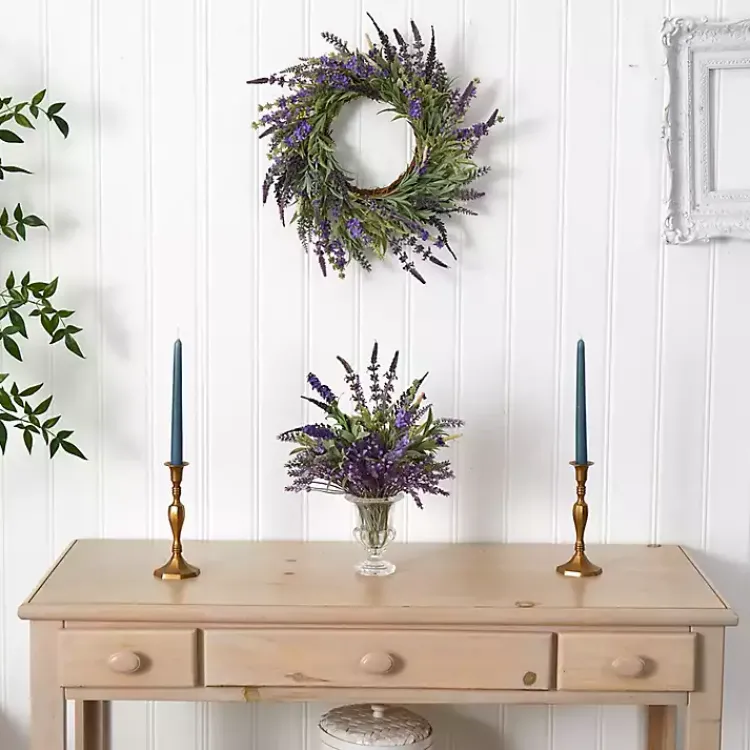 Wreaths>Kirklands Home Swirled Lavender and Greenery Wreath