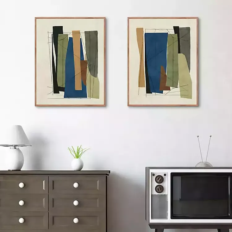 Kirklands Home Synch Abstract 2-pc. Framed Canvas Art Set Best