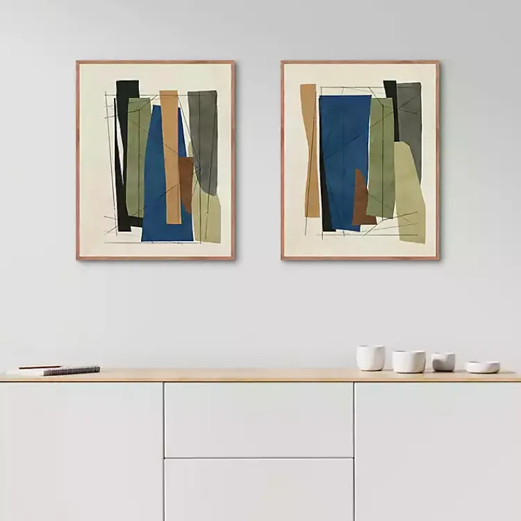 Kirklands Home Synch Abstract 2-pc. Framed Canvas Art Set Best