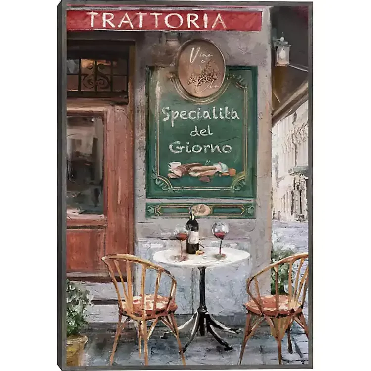 Kirklands Home Table for Two Framed Canvas Art Print Discount
