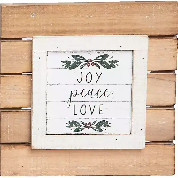 Christmas Decorations>Kirklands Home Tabletop Wood Plank Christmas Plaques, Set of 3