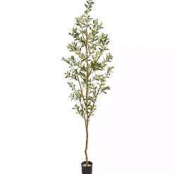 Trees & Topiaries>Kirklands Home Tall Potted Olive Branch Tree, 82 in.