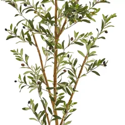 Trees & Topiaries>Kirklands Home Tall Potted Olive Branch Tree, 82 in.