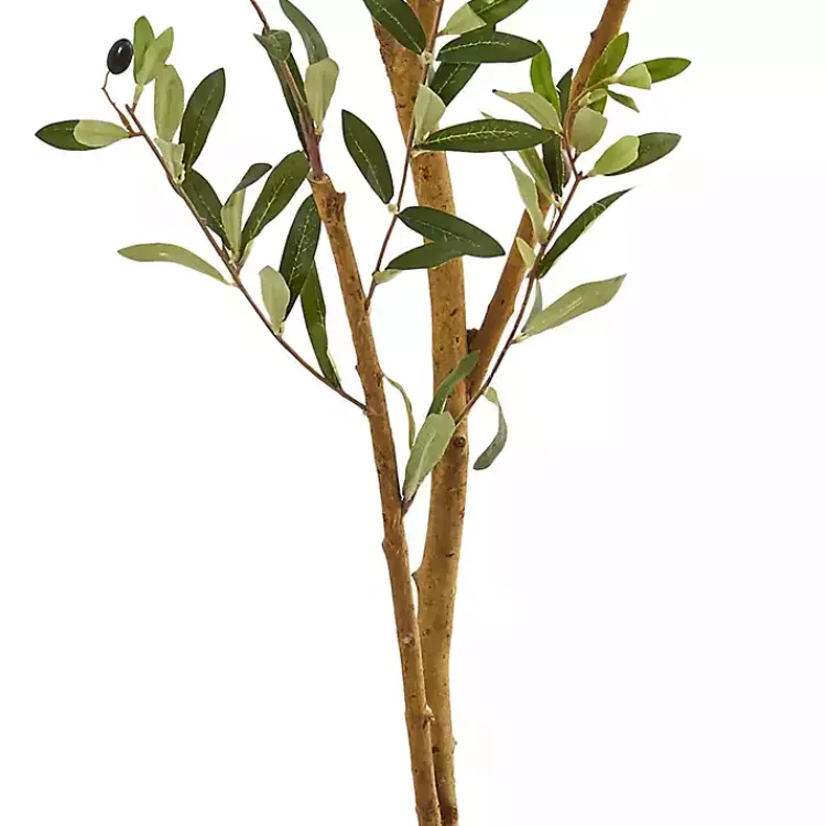 Trees & Topiaries>Kirklands Home Tall Potted Olive Branch Tree, 82 in.