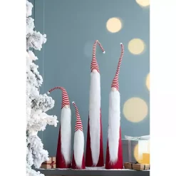 Christmas Decorations>Kirklands Home Tall Red and White Santa Gnomes, Set of 4