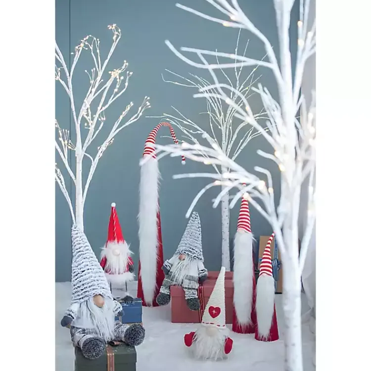 Christmas Decorations>Kirklands Home Tall Red and White Santa Gnomes, Set of 4