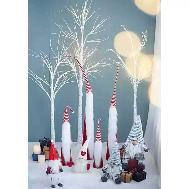 Christmas Decorations>Kirklands Home Tall Red and White Santa Gnomes, Set of 4