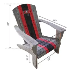 Kirklands Home Tampa Bay Buccaneers Adirondack Outdoor Chair Brown Hot