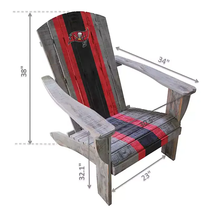 Kirklands Home Tampa Bay Buccaneers Adirondack Outdoor Chair Brown Hot
