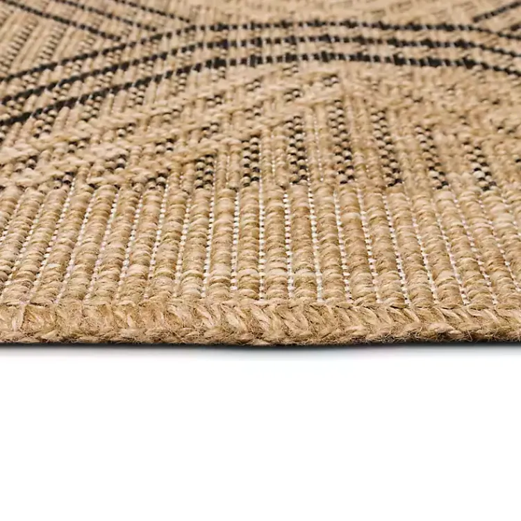 Kirklands Home Tan & Black Diamonds Indoor/Outdoor Area Rug, 5x7 Best