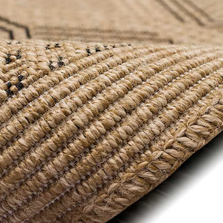 Kirklands Home Tan & Black Diamonds Indoor/Outdoor Area Rug, 5x7 Best