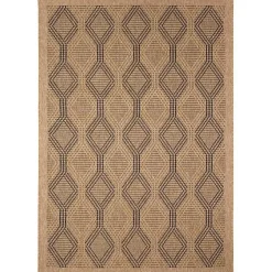 Kirklands Home Tan & Black Diamonds Indoor/Outdoor Area Rug, 7x9 Discount