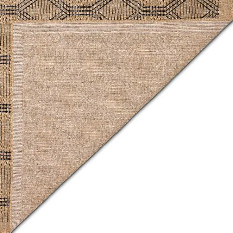 Kirklands Home Tan & Black Diamonds Indoor/Outdoor Area Rug, 7x9 Discount