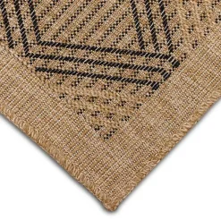 Kirklands Home Tan & Black Diamonds Indoor/Outdoor Area Rug, 7x9 Discount