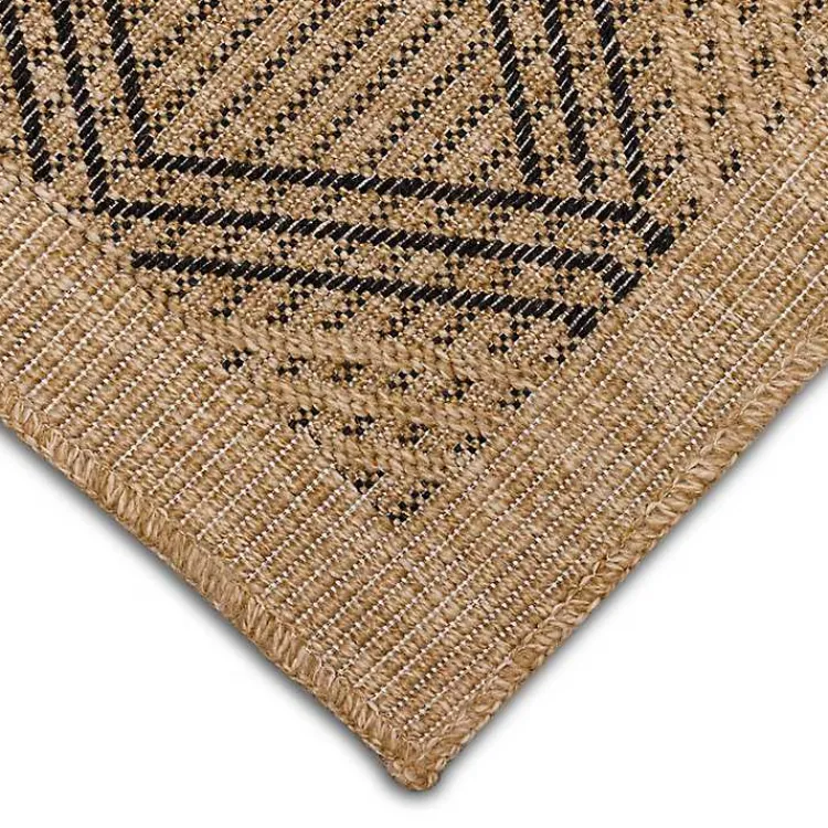 Kirklands Home Tan & Black Diamonds Indoor/Outdoor Area Rug, 7x9 Discount