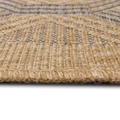 Kirklands Home Tan & Navy Diamonds Indoor/Outdoor Area Rug, 5x7