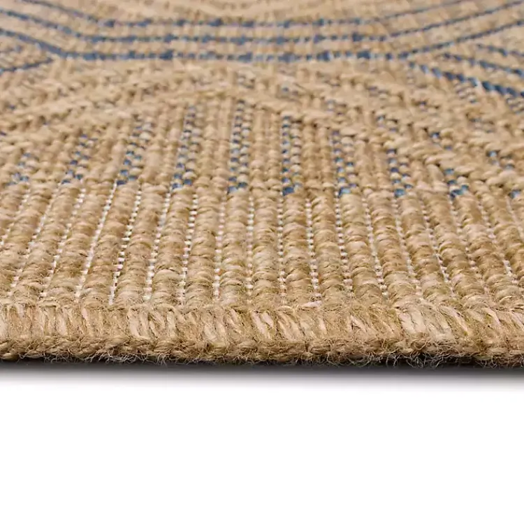 Kirklands Home Tan & Navy Diamonds Indoor/Outdoor Area Rug, 5x7
