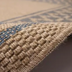 Kirklands Home Tan & Navy Zig Zag Indoor/Outdoor Area Rug, 5x7 Sale