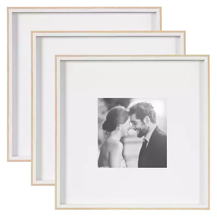 Kirklands Home Tan & White Gibson 3-pc. Gallery Wall Frame Set