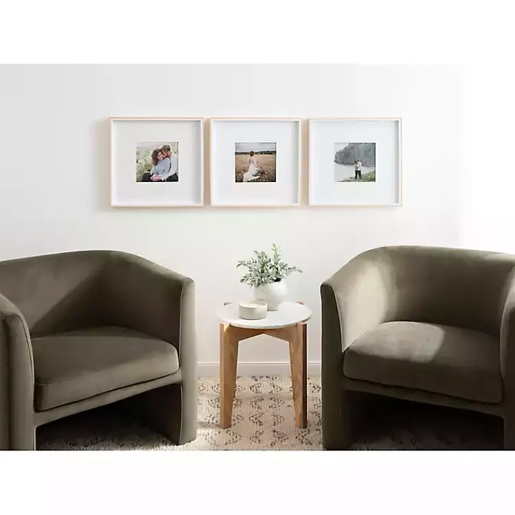 Kirklands Home Tan & White Gibson 3-pc. Gallery Wall Frame Set
