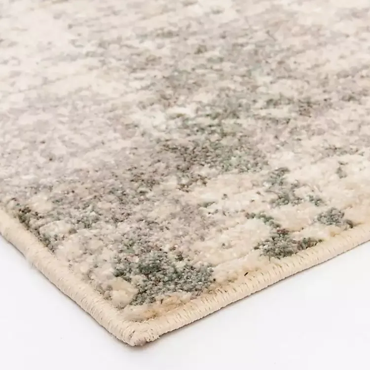 Kirklands Home and Black Abstract Livs Area Rug, 5x7 Tan Hot