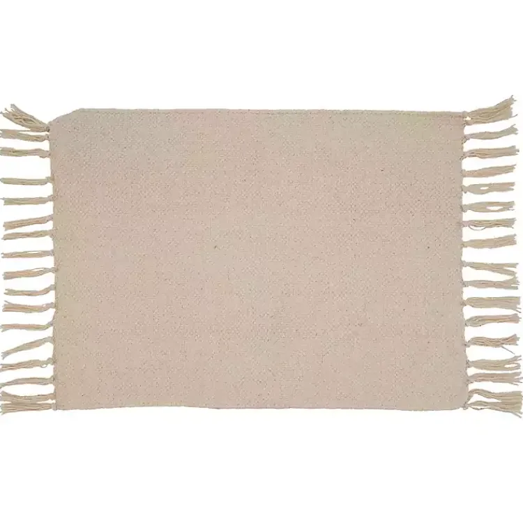 Kirklands Home Tan and Black Chevron Cotton Placemats, Set of 4 Hot