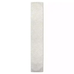 Kirklands Home Tan and White Diamond Table Runner, 90 in. Hot