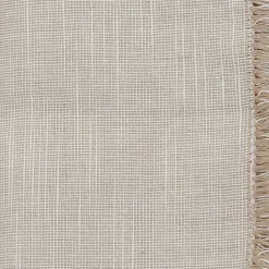 Kirklands Home Tan and White Two-Tone Fringe Napkins, Set of 4 Clearance
