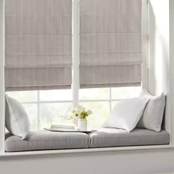 Kirklands Home Basketweave Cordless Roman Shade, 27 in. Tan Discount