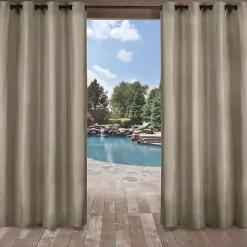 Kirklands Home Biscayne Outdoor Curtain Panel Set, 120 in. Tan Online
